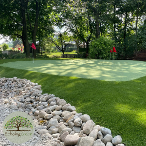 backyard putting green installation